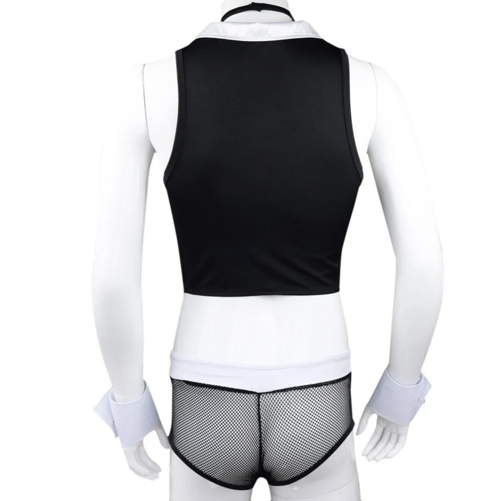 5pcs Mens Sexy Maid Role Play Costume