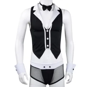 5pcs Mens Sexy Maid Role Play Costume