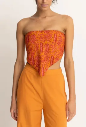 Adia Paisley Scarf Top