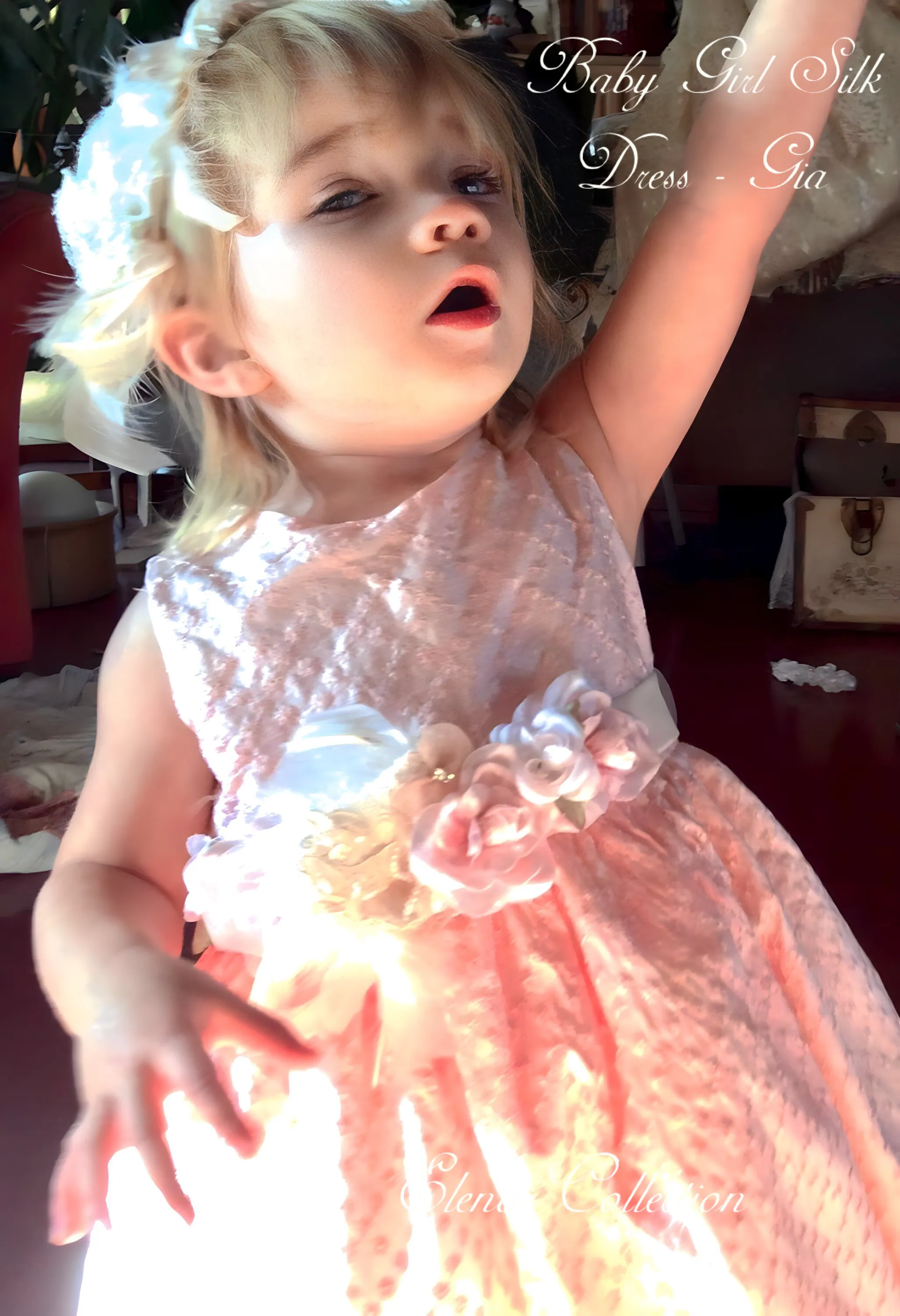 Baby Girl Silk Dress - Gia