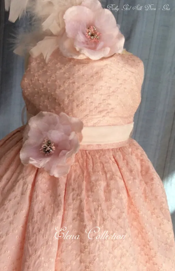Baby Girl Silk Dress - Gia