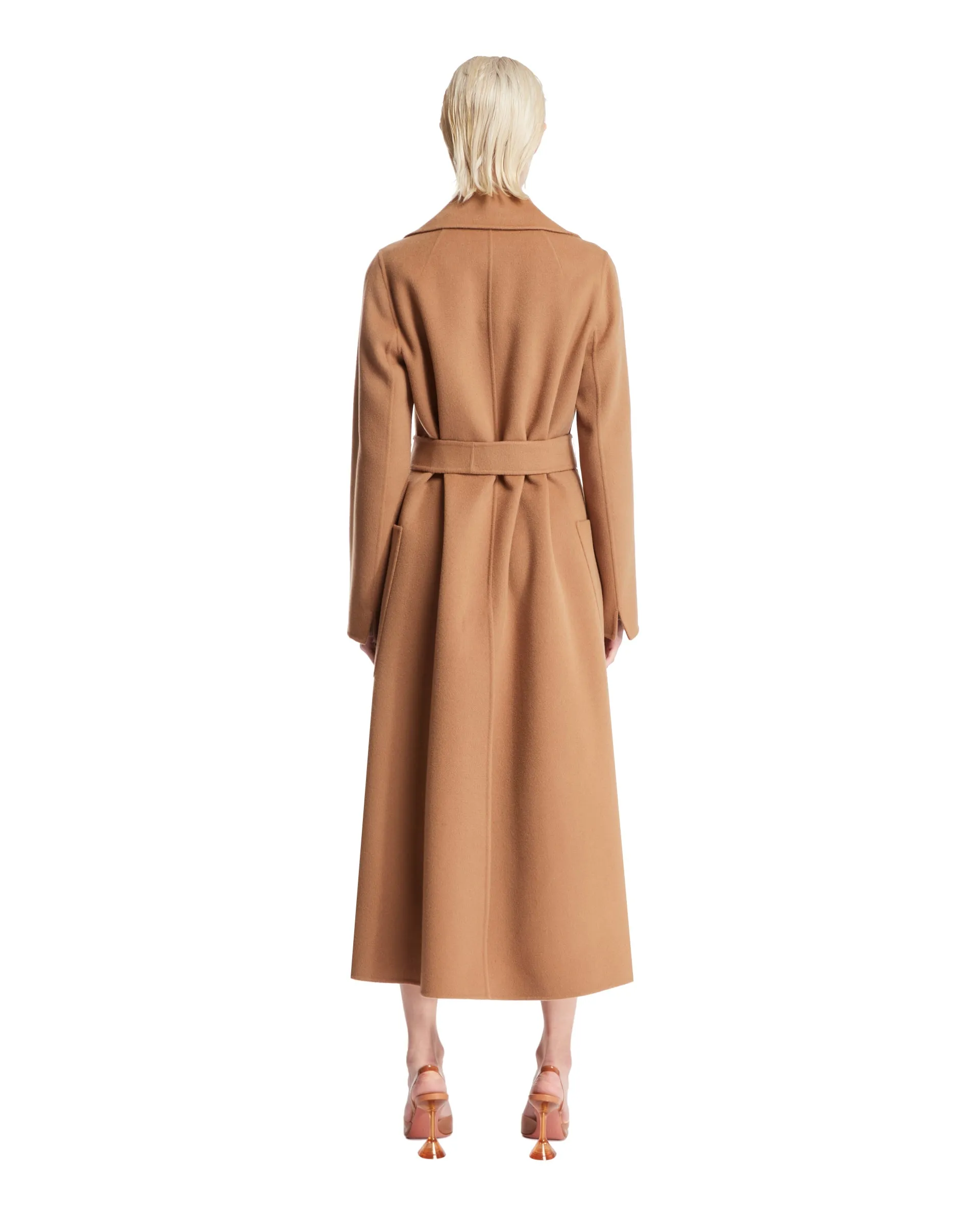 Beige Wool Belted Coat