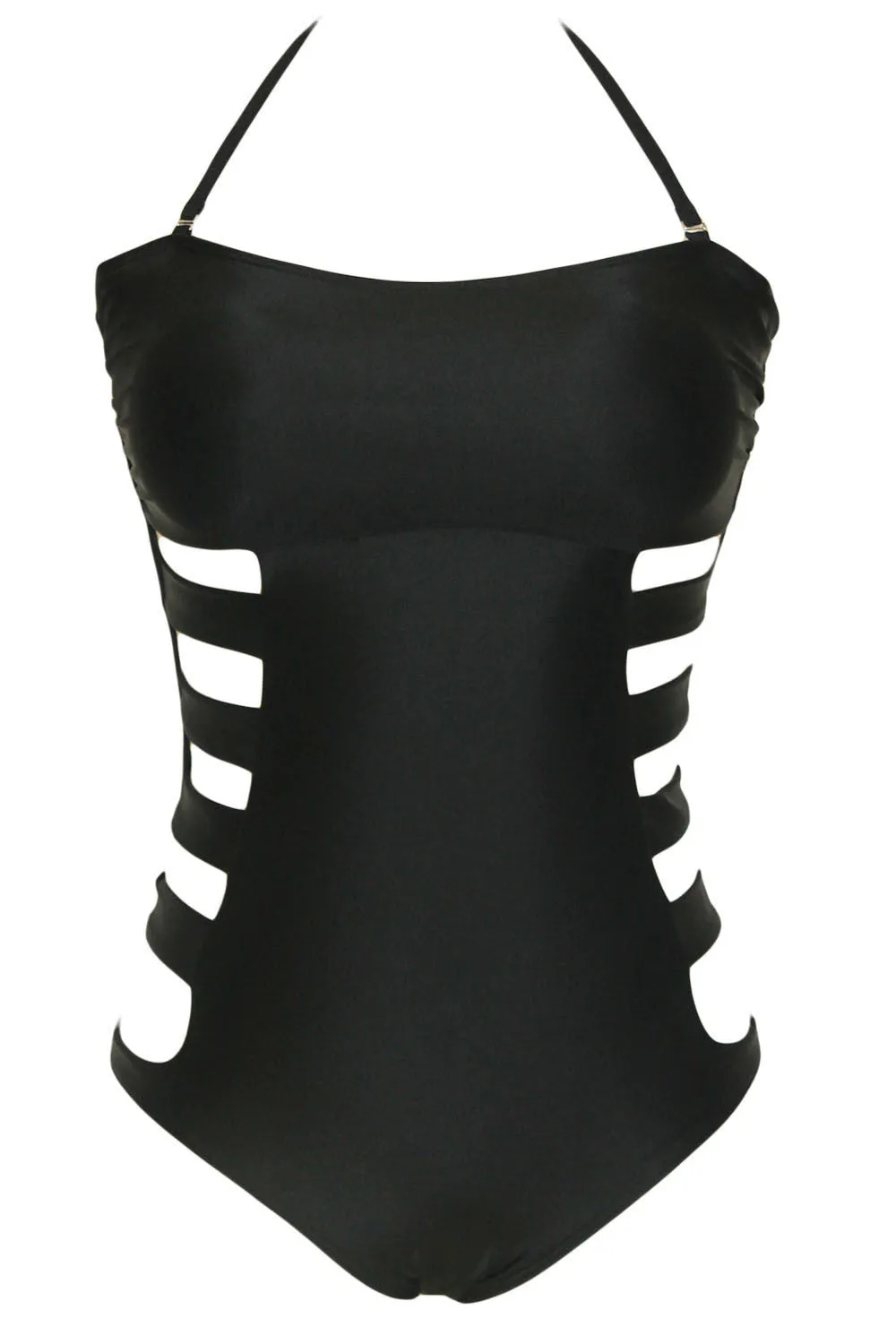 Black Beach One Piece Teddy Swimsuit