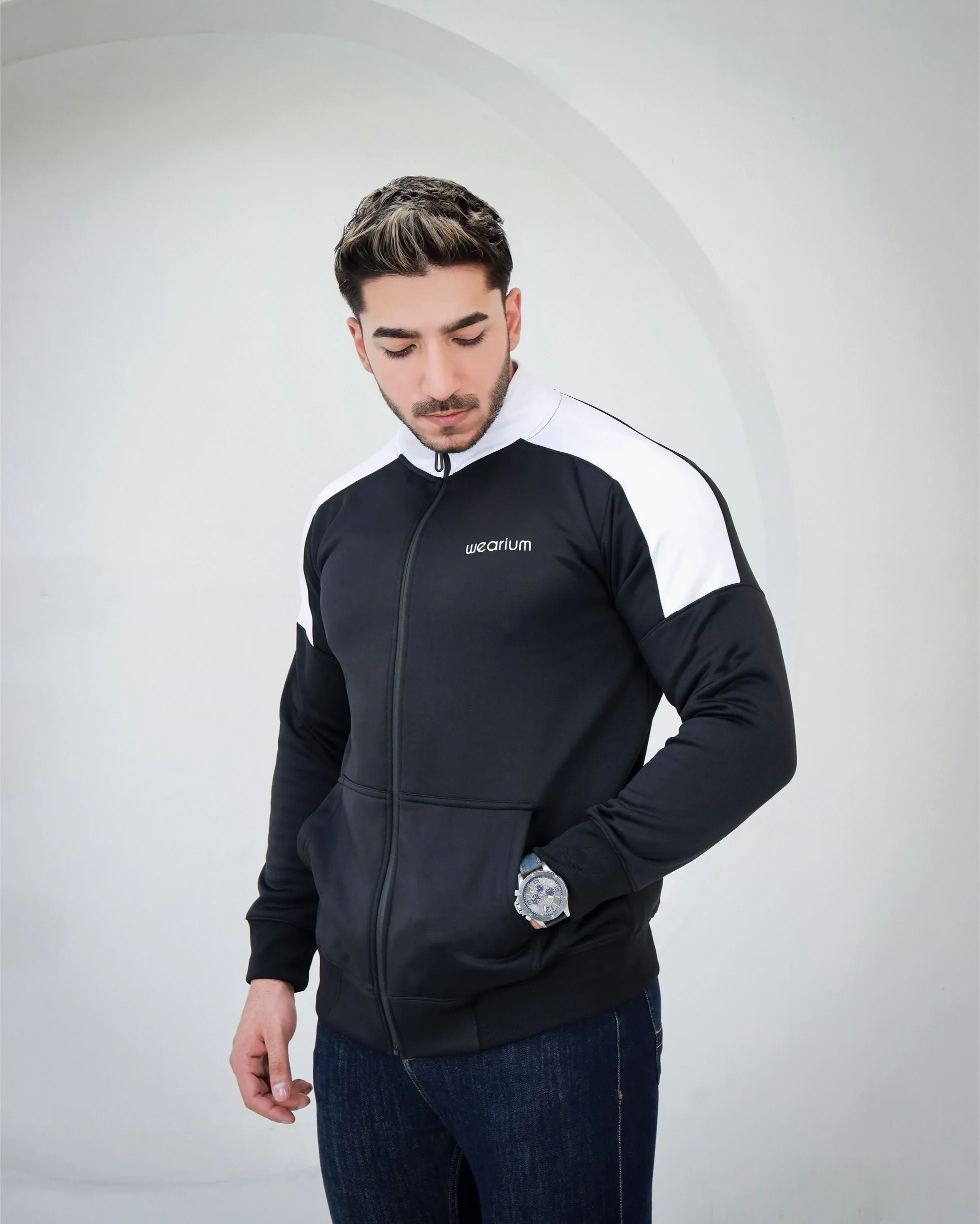 Black Mockneck Jacket