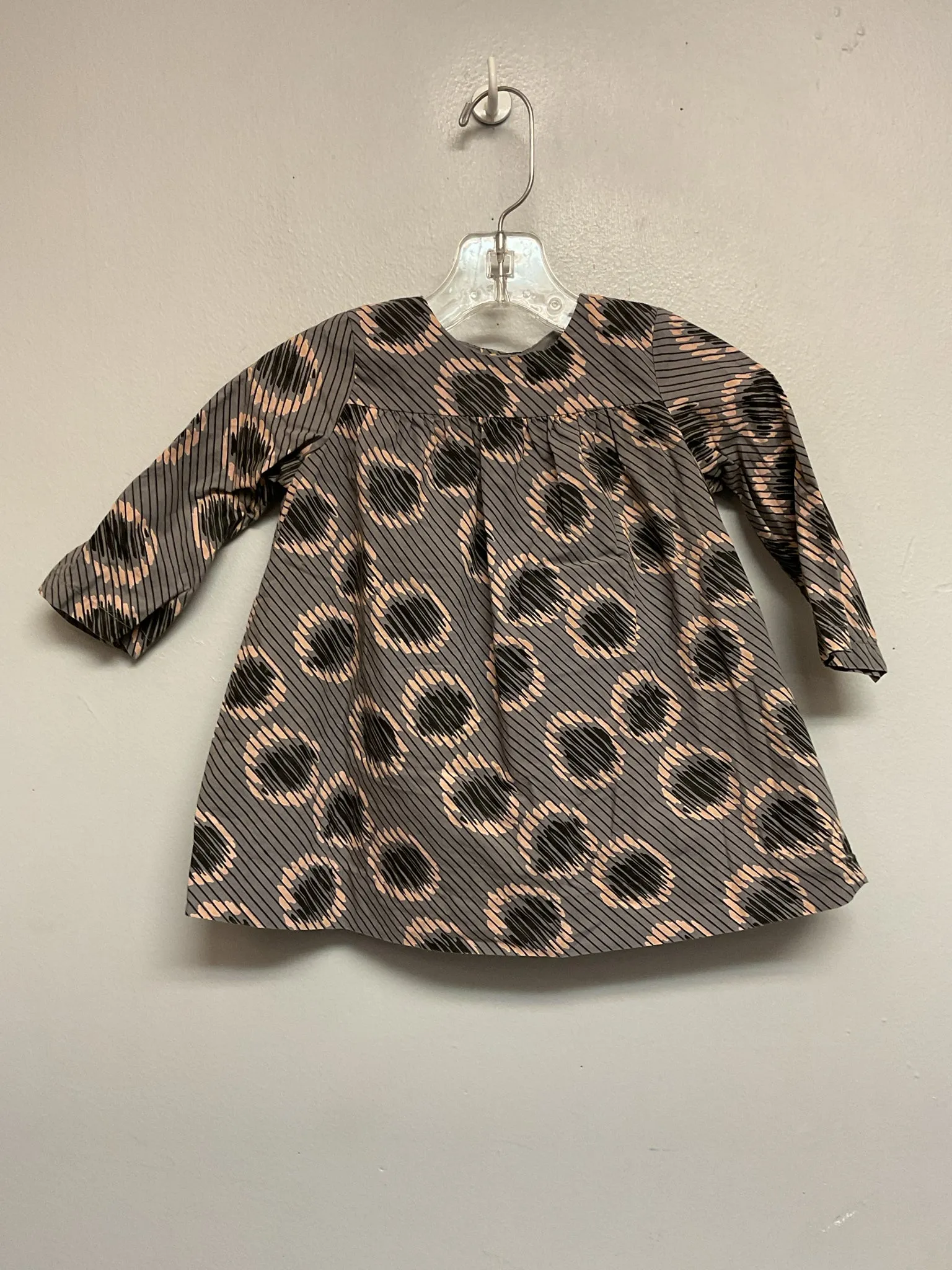 Bonpoint Size 12M Gray Cotton Infant Girls Dress Casual