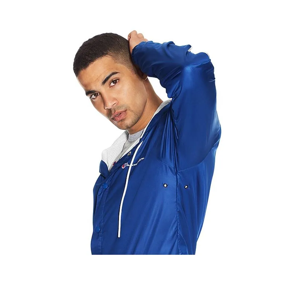 Champion Men's Satin Jacket with Hood Surf the Web V9656