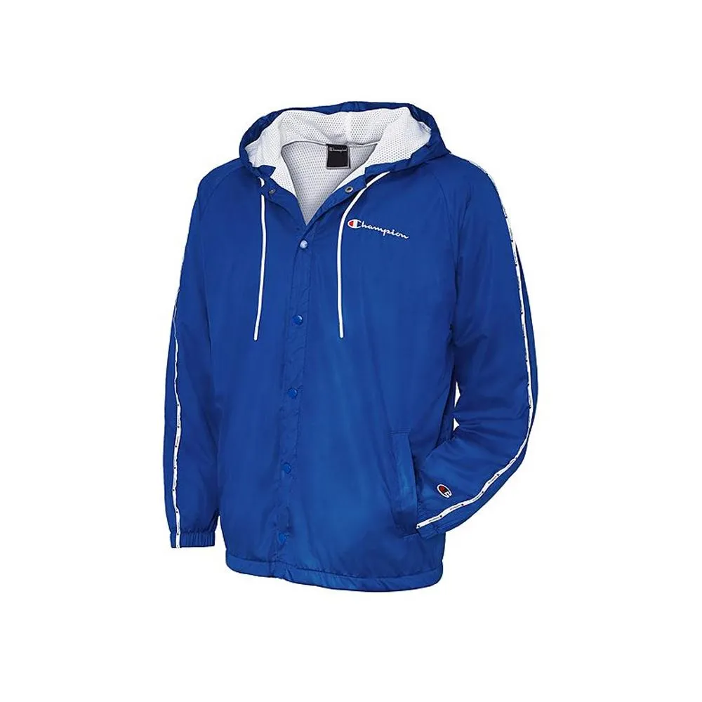 Champion Men's Satin Jacket with Hood Surf the Web V9656