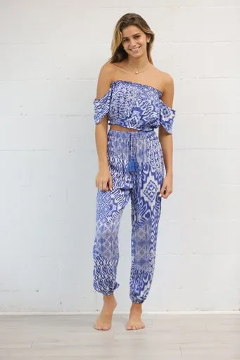 Darby Crop Top - Indigo