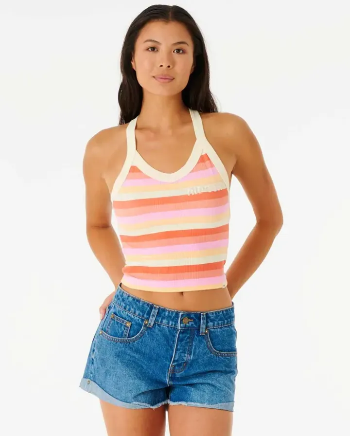 Day Break Rib Tank - Gold