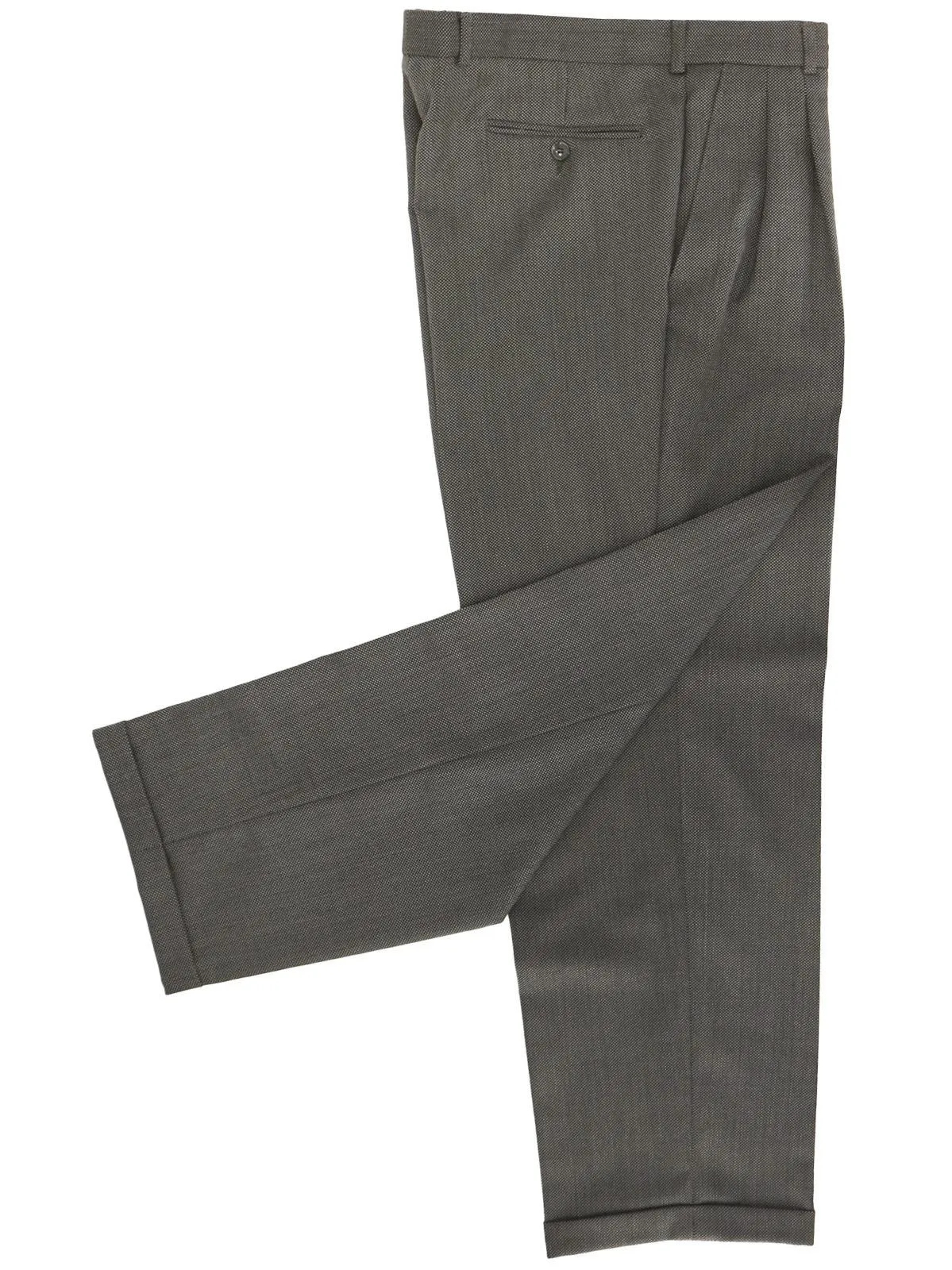 Grey Birdseye Double Breasted Demob Style Suit