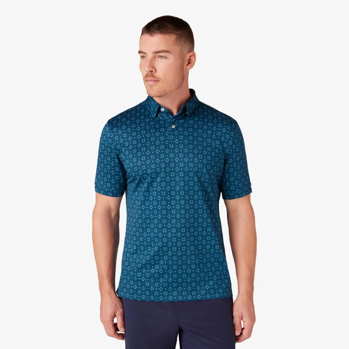 Halyard Polo in Poseidon Festive Geo