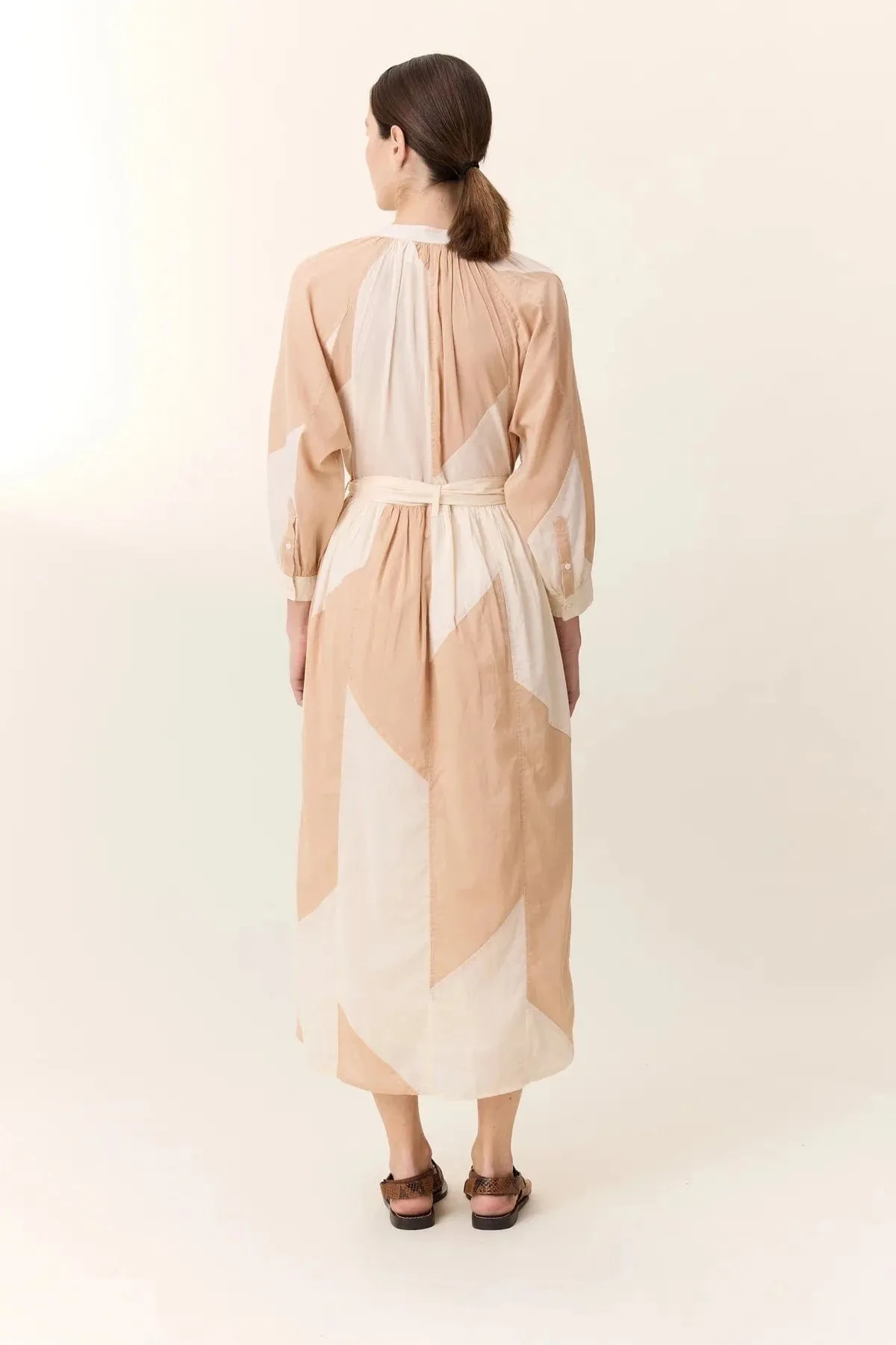 Leon & Harper Runa Patch Dress Nude