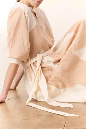 Leon & Harper Runa Patch Dress Nude