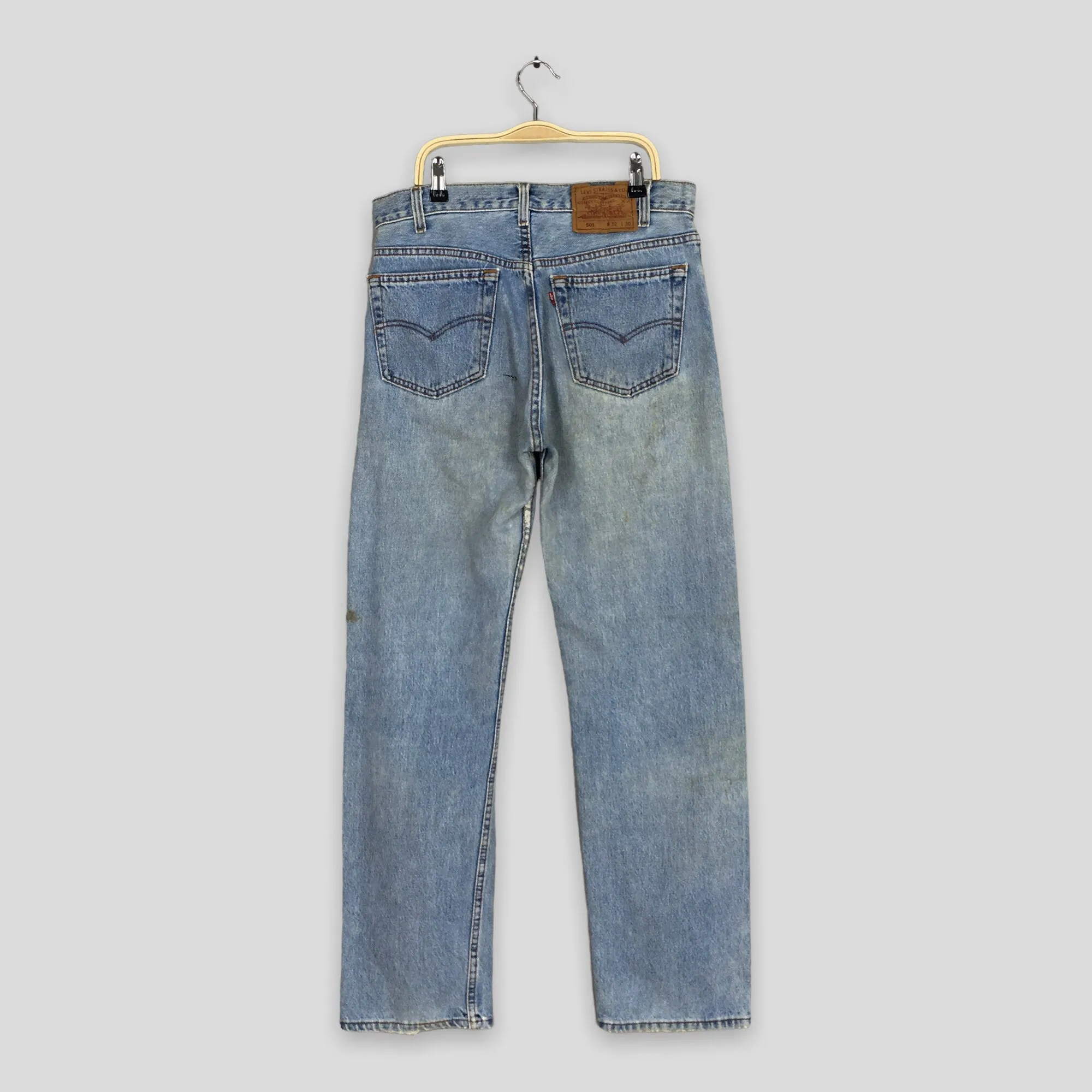 Levi's 501 Faded Blue Light Wash Jeans Size 30x30