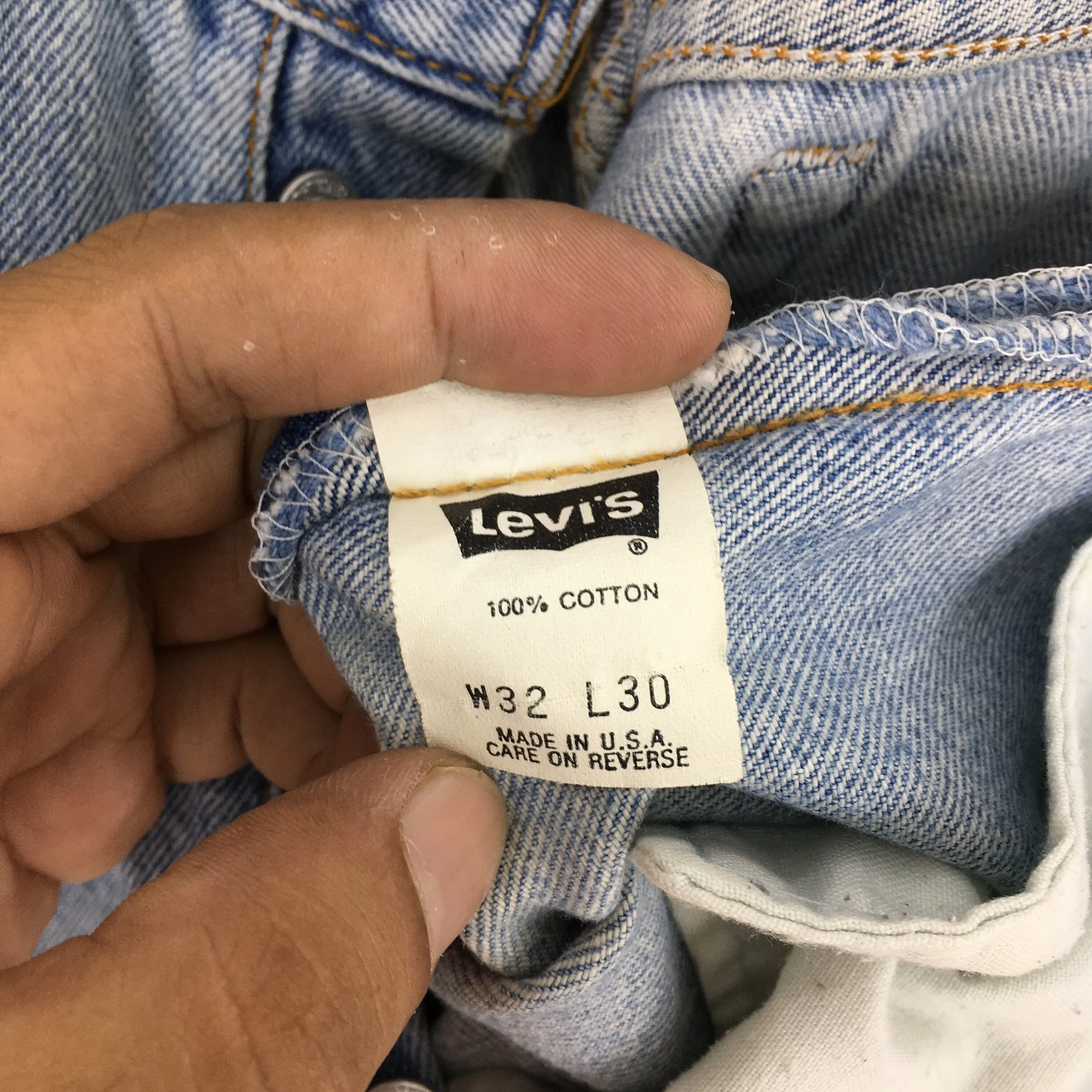 Levi's 501 Faded Blue Light Wash Jeans Size 30x30