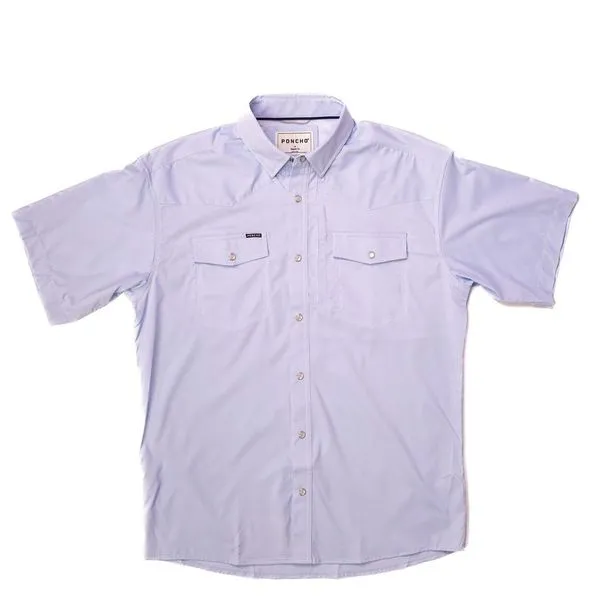 Men's Poncho Pearl Snap Shirt Padre-Blue