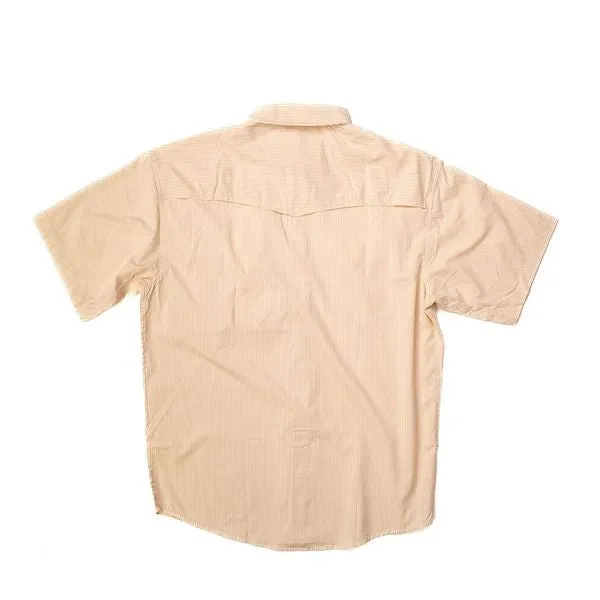 Men's Poncho Regular Fit Pearl Snap Shirt Bulldogger-Crm
