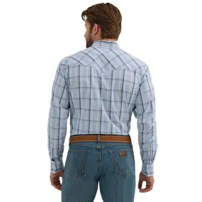 Men's Wrangler Men's 20X Competition Western Plaid Long Sleeve Snap Shirt 112356580