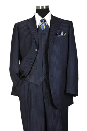 Milano Moda 5802V3K-NV Mens Suit