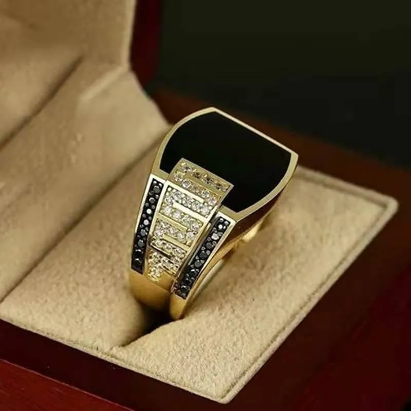 North American/European Style Copper Ring | Exquisite Black Stone