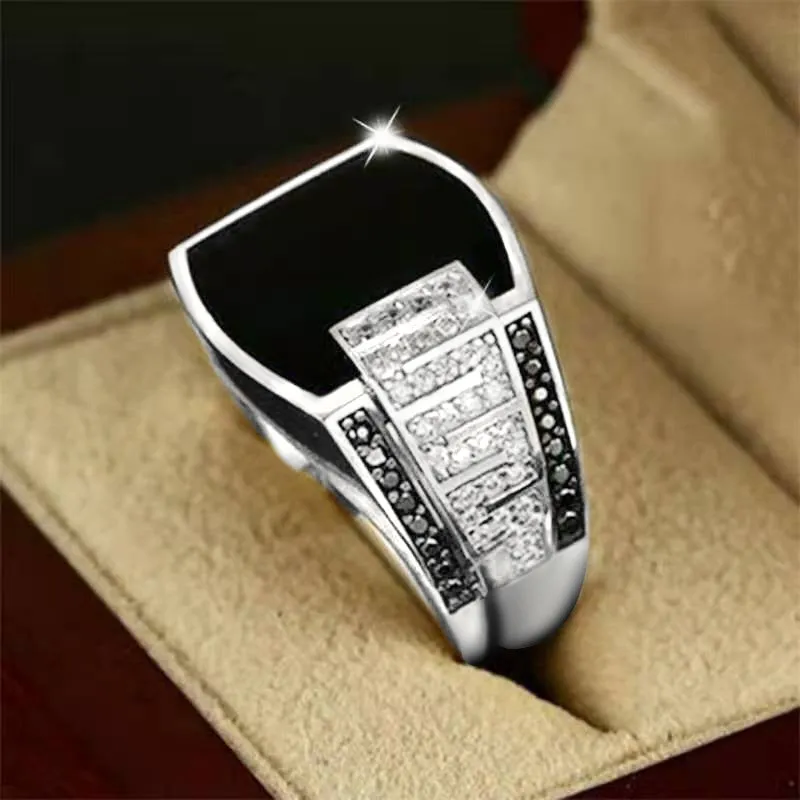 North American/European Style Copper Ring | Exquisite Black Stone