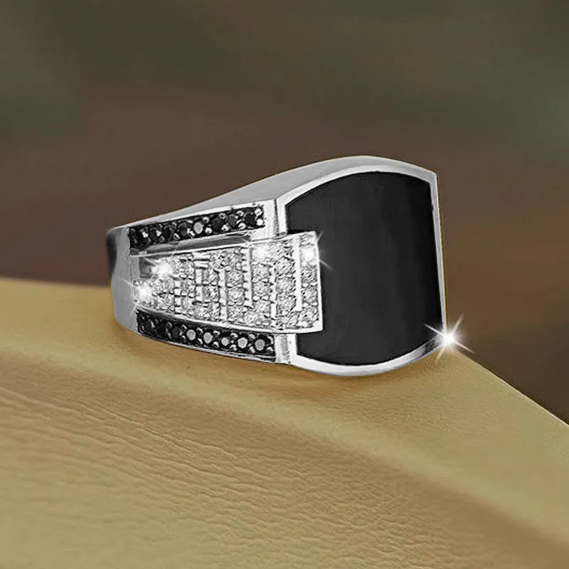 North American/European Style Copper Ring | Exquisite Black Stone