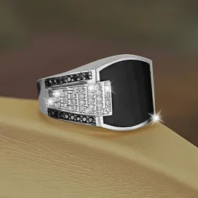 North American/European Style Copper Ring | Exquisite Black Stone