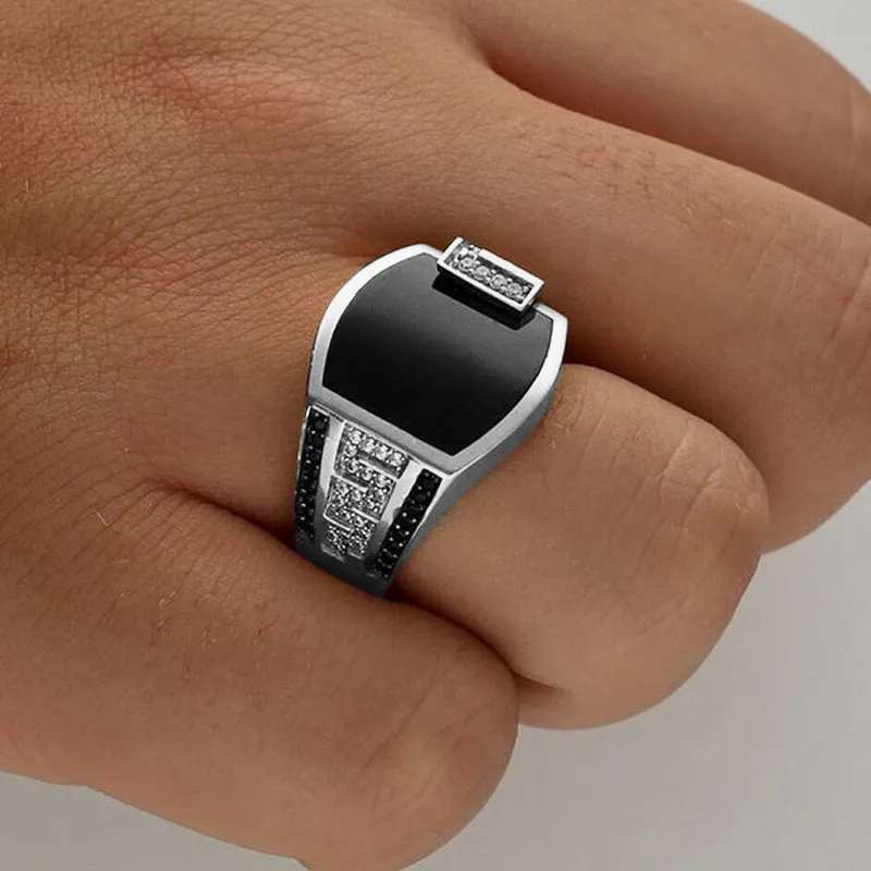 North American/European Style Copper Ring | Exquisite Black Stone