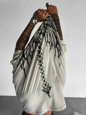 Oversize Hell T-shirt - Silver Lining