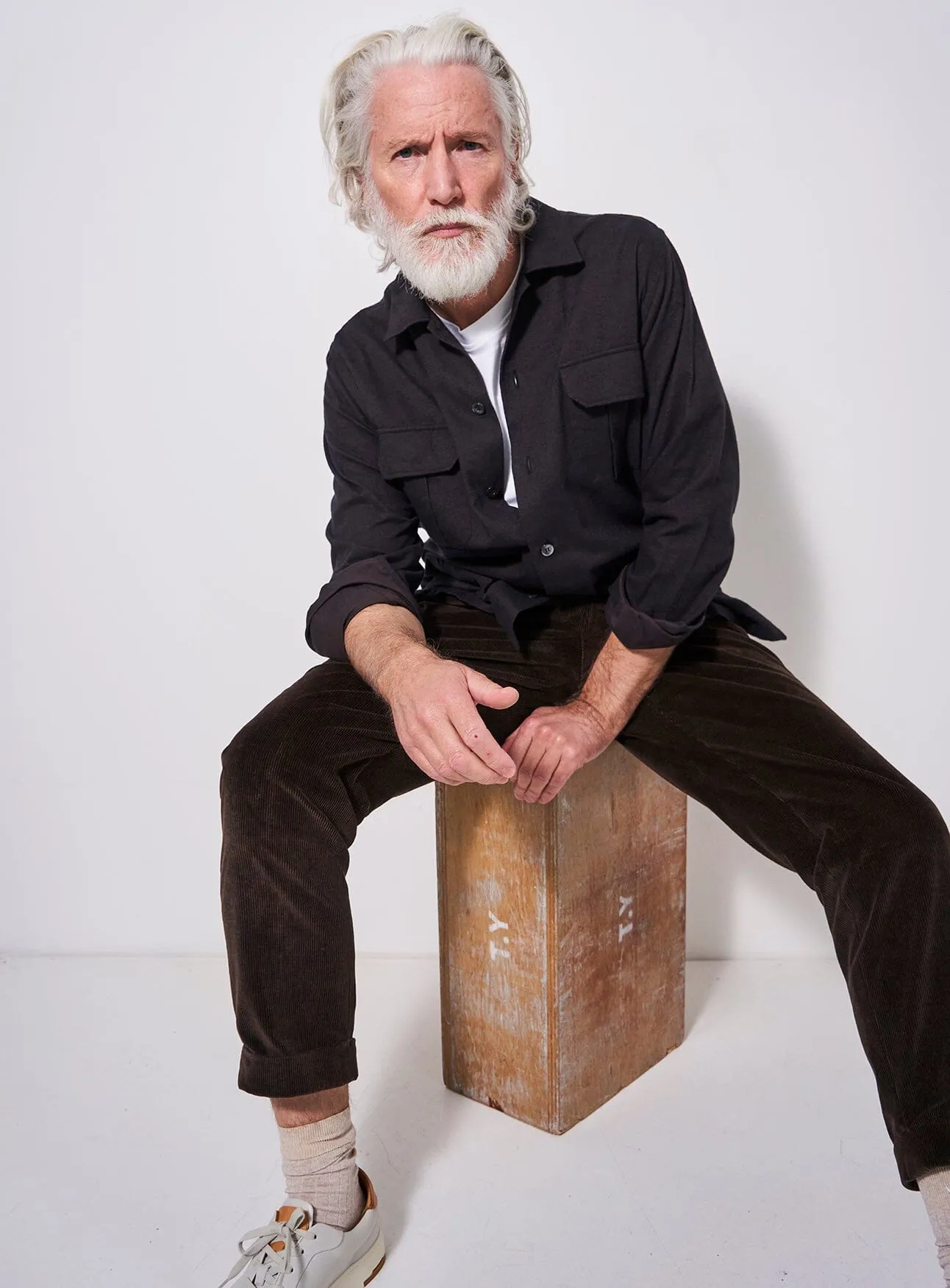 Recycled Italian Chocolate Flannel Overshirt