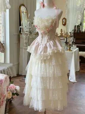 Rose Lace Marie Antoinette Style Dress