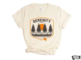 Serenity Now Unisex T-Shirt | Custom Color Printed | Zen Threads Inspiration | Soft Vintage Tee
