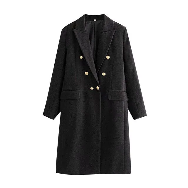 TRENCH COAT WITH METAL BUTTONS