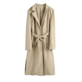 VEGAN LEATHER TRENCH COAT