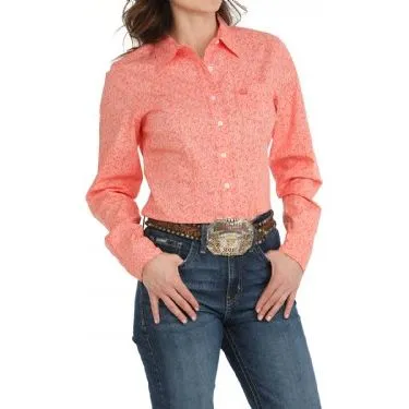Women's Cinch Floral Print Button-Down Western Shirt MSW9164241
