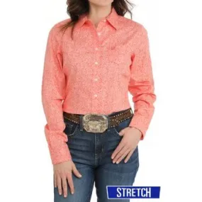 Women's Cinch Floral Print Button-Down Western Shirt MSW9164241
