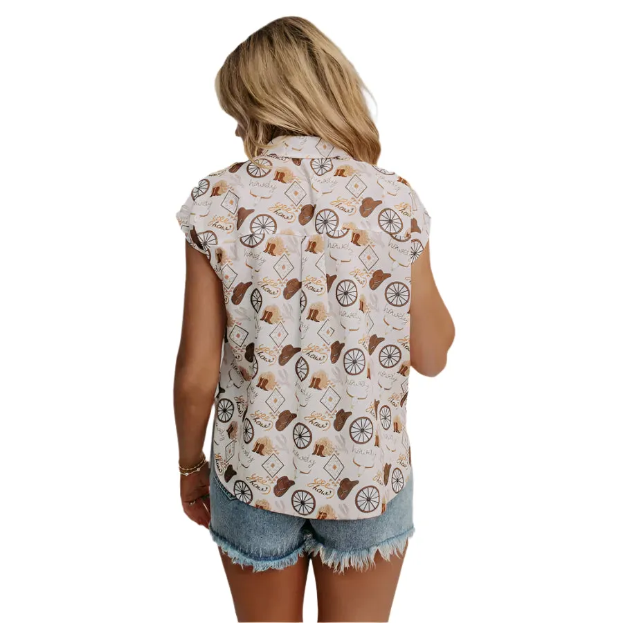 Women's Merigold Kiss Cowgirl Button Top